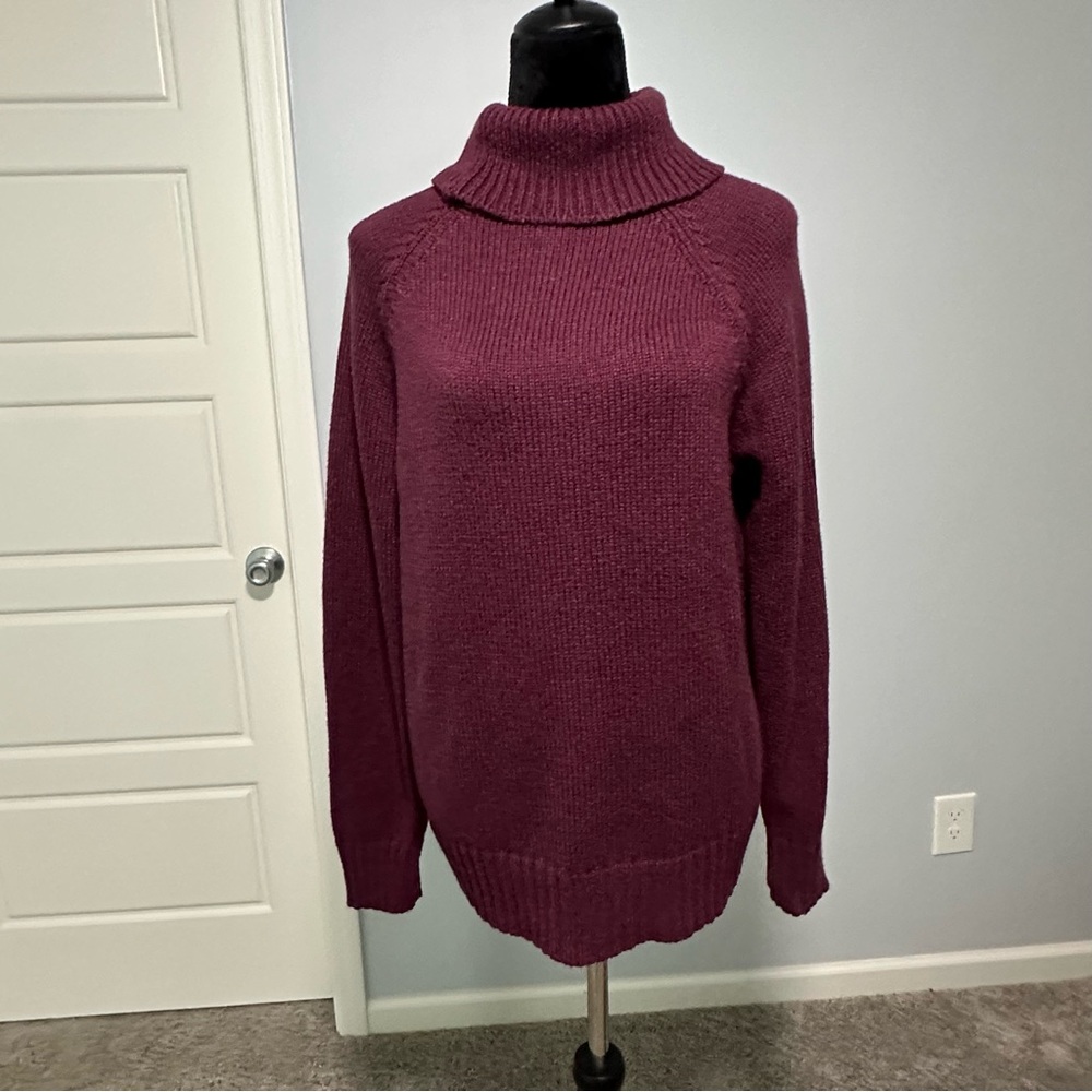 Tentree Highline Turtleneck Sweater Wool Blend